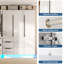 Armoire-penderie moderne ultrabrillante avec tablettes et tringle-1488252547