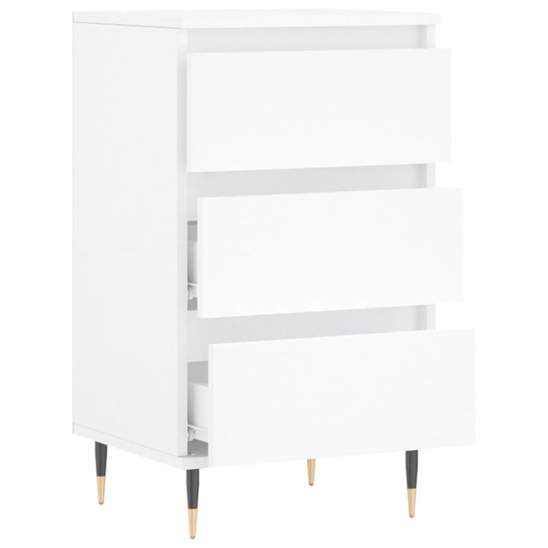 Maleesa Sideboard 40x35x70 cm Engineered Wood, White