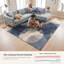 Tapis Canyon Modern Circles à motifs géométriques bleu marine, turquoise, gris, crème et rose, lavable à la machine, antidérapant, à poils courts, pour l'intérieur et l'extérieur, adapté aux animaux domestiques, idéal pour le salon, la chambre, la salle à manger, l'entrée, le couloir ou le bureau.-89148678