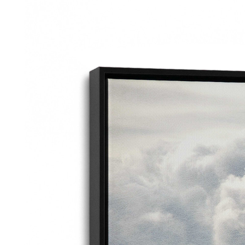 Un voyage dans le ciel, reproduction sur toile dans un cadre, H 12,75 po x l 18,75 po, Noir satiné
