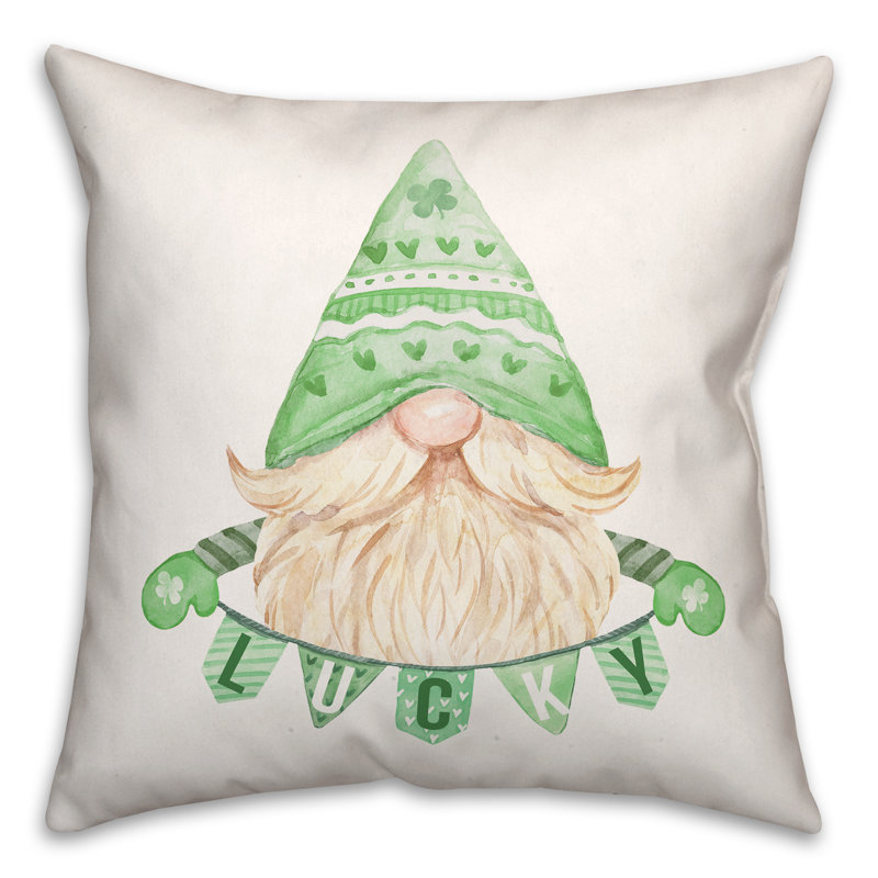 Spun Polyester Reversible Throw Pillow