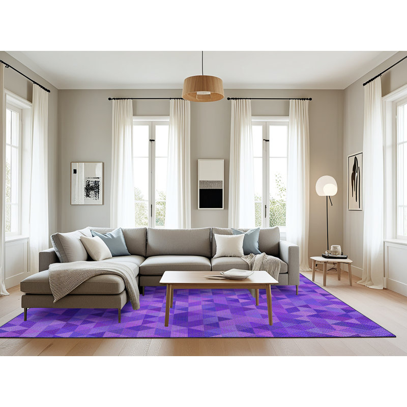 Rigney Geometric Indoor Rug, Rectangle 8' x 12'