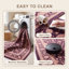 Tapis Maple2 traditionnel surteint uni or rose gris ivoire, lavable à la machine, antidérapant, à poils courts, pour l'intérieur et l'extérieur, adapté aux animaux domestiques, idéal pour le salon, chambre, salle à manger, entrée, couloir, bureau-55625277