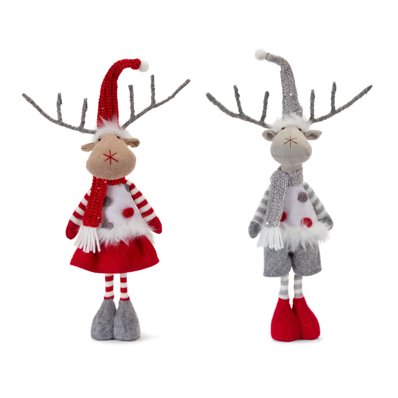 Ensemble de 4 cerfs pour garçon et fille en polyester