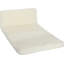 Canapé-lit mural rembourré de mousse, pouf de sol blanc crème, en tissu, aucun assemblage requis, design contemporain, matelas pliable large, confortable pour les pauses