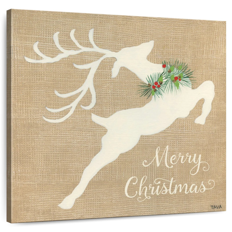 Lelend Merry Christmas Reindeer, 36" H x 36" W