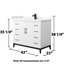 Meuble-lavabo sur pied simple 42 po avec plateau en quartz Amici-98144042-98144044-123176026