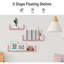 3 tablettes flottantes en U Keokee-294965916