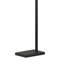 Lampe sur pied 61 po avec abat-jour en tissu Dromon, noir