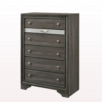Commode moderne à finition grise