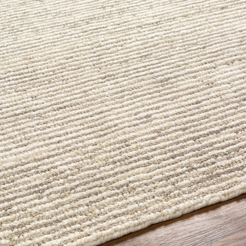 Totenham Wool Area Rug in Cream, Rectangle 8' x 10'