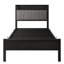 Lit plateforme simple avec rangement pour la tête de lit et ports - 10,4 po sous le rangement, cadre de conception fonctionnelle, fonction de charge pour toutes les tailles de matelas, assemblage facile