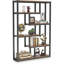Bibliothèque étagère 69,29 "à 6 niveaux avec tablettes ouvertes à 6 niveaux pour salon, chambre à coucher-1083763006