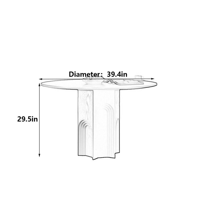 Table de salle à manger French French, H 29,5 po x L 39,4 po x l 39,4 po