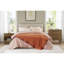 1 couverture en duvet synthétique très léger avec bordure en satin orange PCS-122123244-122123245