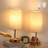 Avala Wood USB Table Lamp