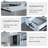 Modern Reception Desk With Elevated Corner Storage – Functional Office Desk With Lockable Drawers And Cable Management-118681076-118681077