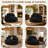 55.1" Oversized Round Bean Bag Chair for Adults, Large Bean Bag Lounger, Corduroy Floor Chair with Compressed Foam Filling, Comfy Reading Chair for Living Room, Bedroom & Gaming-1082824782