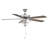 52" Garrett 5 - Blade Standard Ceiling Fan in Brushed Nickel/Brown Blades with Light Kit Included-88567992