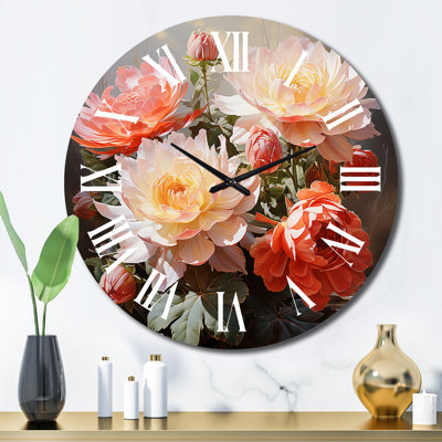 Horloge murale Coral Cactus