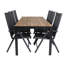 Sverre 6 - Person Acacia Solid Wood Patio Dining Set Rectangular Table