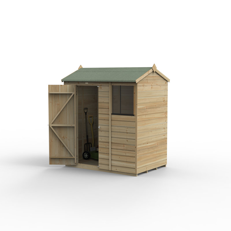 Beckwood 6x4 Pressure Treated Shiplap Reverse Apex Shed