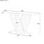 Console avec placage naturel, look minimaliste élégant pour n'importe quelle pièce, large plateau de table, base en V robuste, table en placage de bois facile à assembler, chambre à coucher de conception moderne, espace de présentation généreux,-1376624243