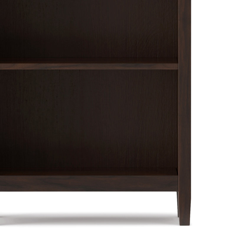 Bibliothèque à 5 tablettes, mobilier de bureau personnel, Marron foncé
