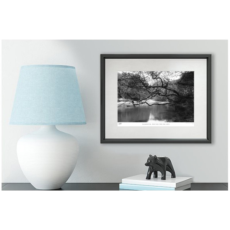 Falmouth, Peep On The Fal 1893 - Single Picture Frame Print, 60cm H x 80cm W x 2.3cm D