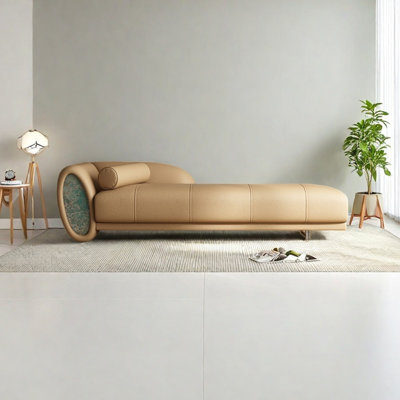 Light luxury faux leather comfortable recliner