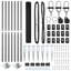 Welded Wire Fence With 7 Spike Posts Grey Steel-1864783725