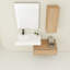 Meuble-lavabo de salle de bain moderne avec armoire latérale - Unité de tiroir de lavabo en résine spacieuse et pratique de 30 pouces