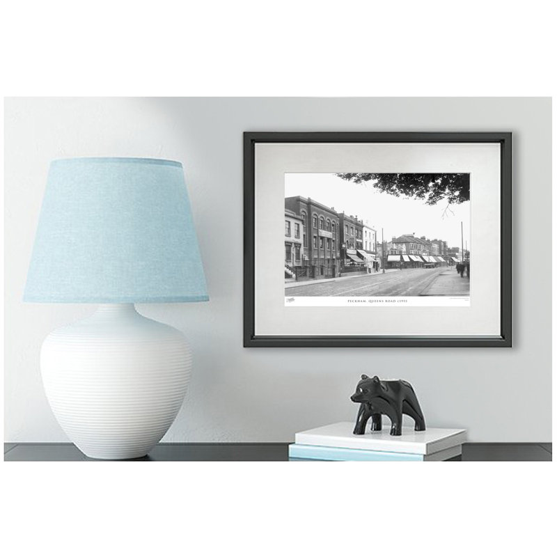 Peckham, Queens Road C1955 by Francis Frith - Single Picture Frame Print, 28cm H x 36cm W x 2.3cm D