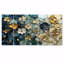«Blue Canadian Wilderness Poppies Mosaic II - Boho Tiles», ensemble de reproduction d'art mural-1937384058
