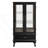 Lighted Curio Cabinet With Glass Doors And Adjustable Shelves, 2 Door Wine Cabinet