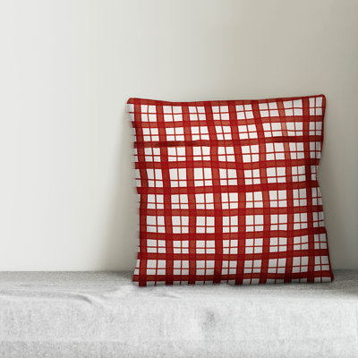 Plaid Reversible Throw Pillow