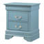 Table de chevet compacte sarcelle traditionnelle-864174056