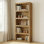 Bibliothèque blanche à 5 niveaux, grande bibliothèque avec bords festonnés pour le salon