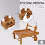 Chaise longue inclinable d'extérieur pliante avec roulettes, structure en bois d'acacia - couleur teck