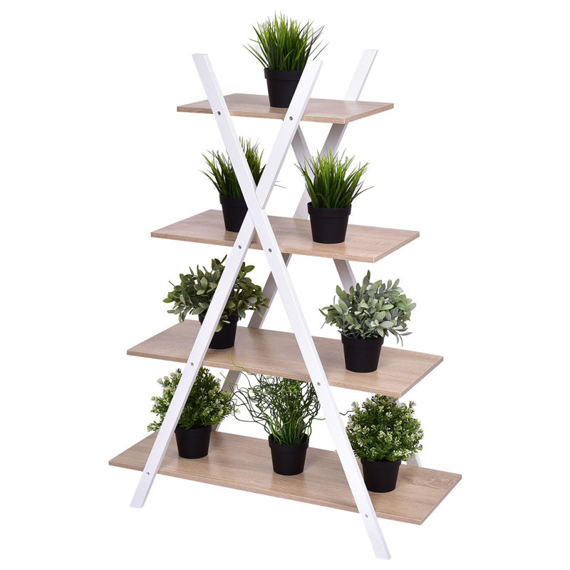 Lopez X-Shape 4-Tier Display Shelf