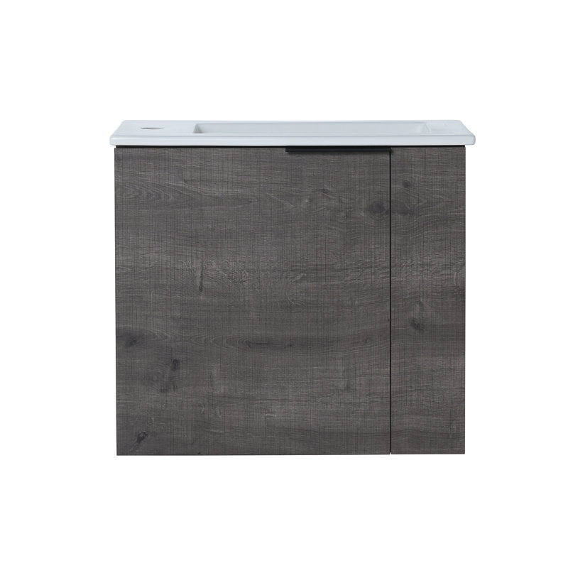 Hetton 22-Inch Floating Bathroom Vanity, Gray