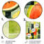Cubique vert pastèque, motif 2 - Melon, art mural en métal-101154005