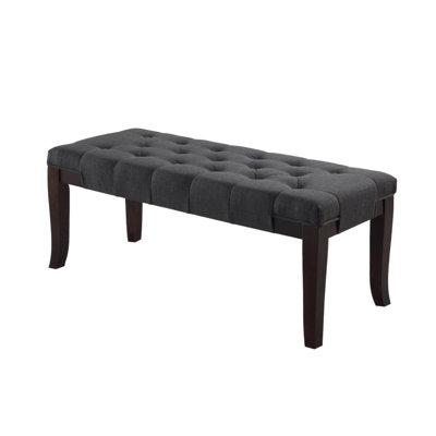 Linon Tufted Bench, Fabric