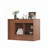 Closet Island with 6 Drawers, Wardrobe Armoire Bedroom Island with Glass Display Top and Open Shelves-1335667212