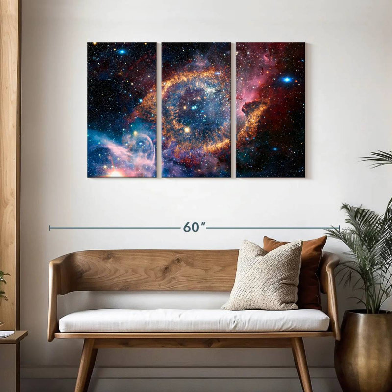 Oberle Helix Planetary Nebula, 28" H x 45" W