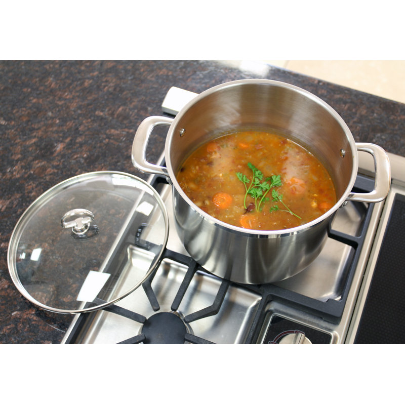 Induction 21 Steel® 8 pte Marmite avec couvercle