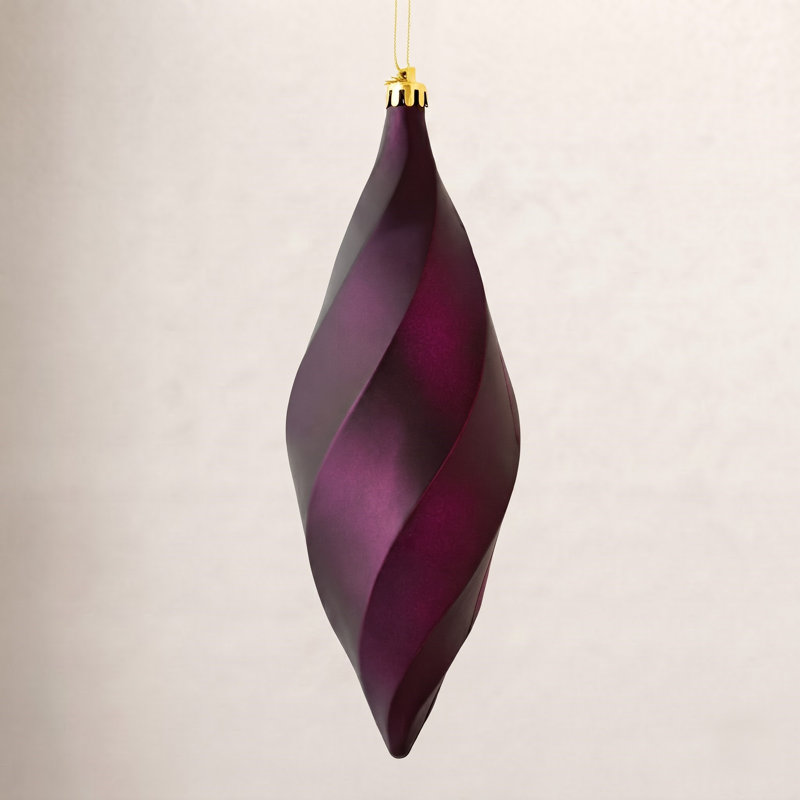 Ornement tourbillon de 8 po, Lilas mat