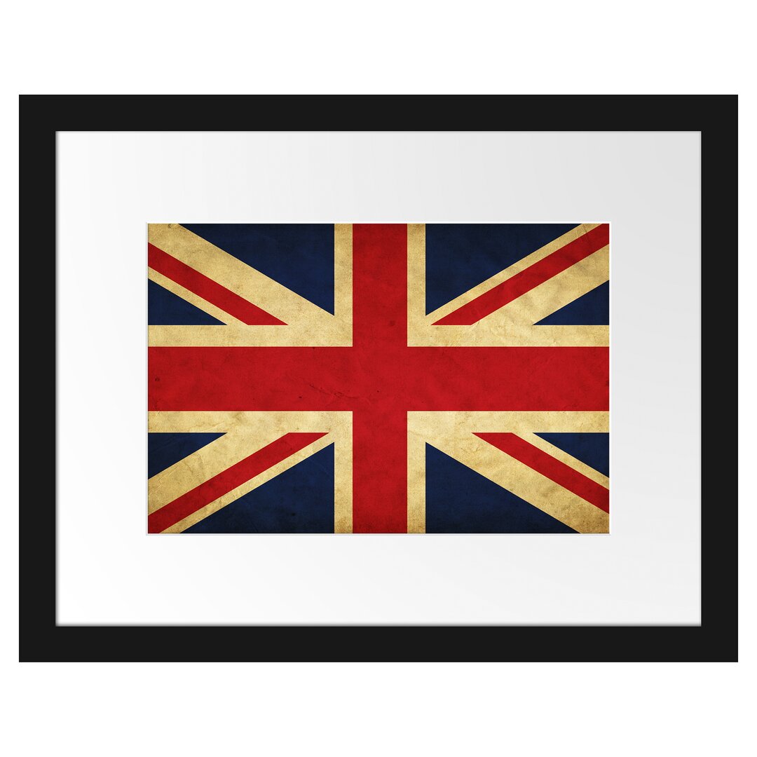 Gerahmtes Poster Großbritannien Flagge