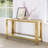 Clodoveo 47.24'' Glass Top Console Table-299762976-299762977