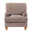 Fauteuil en tissu cacao